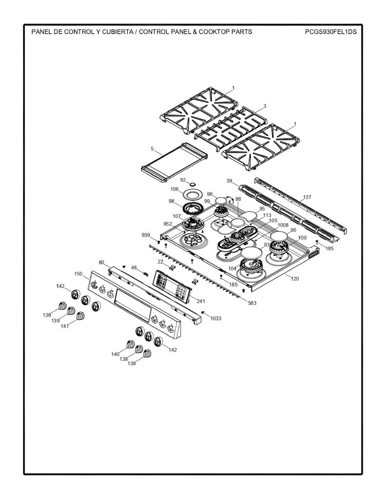 Vidrio y Panel Puerta Ens. WS01L17039