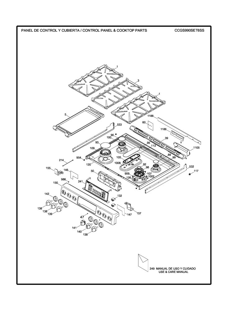 Vidrio Puerta Ens WS01L12639