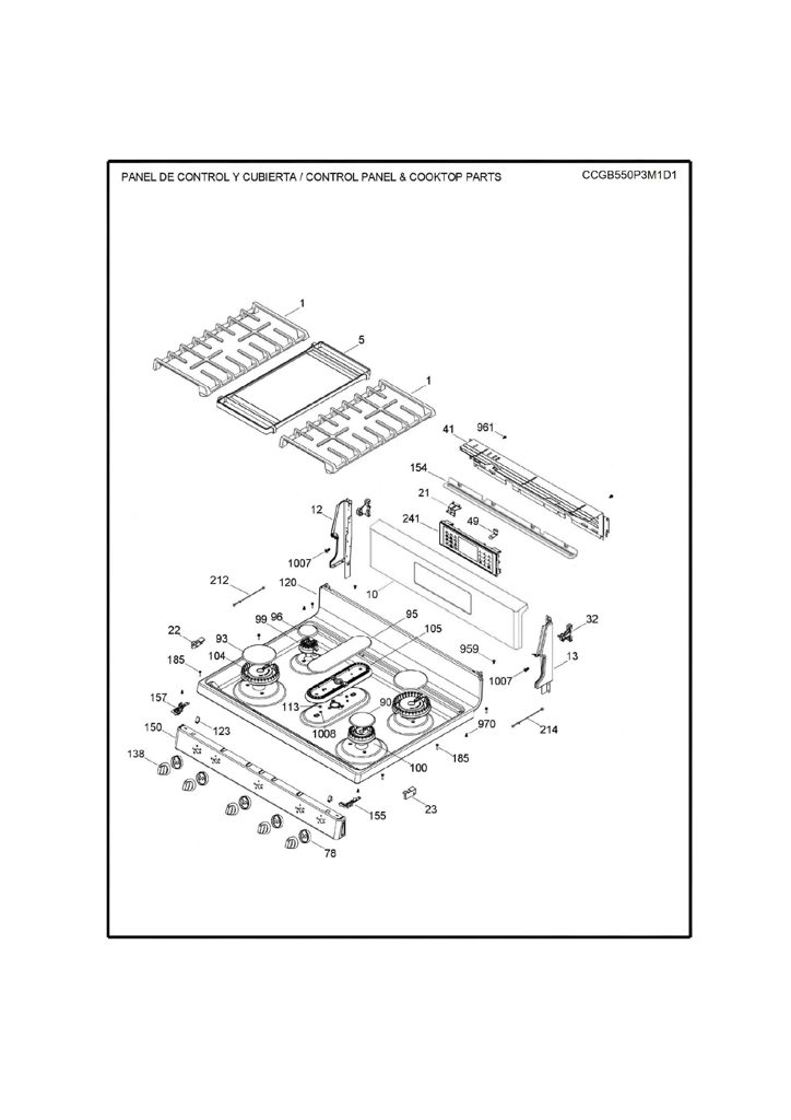 Vidrio Y Control Ens. WS01L17345