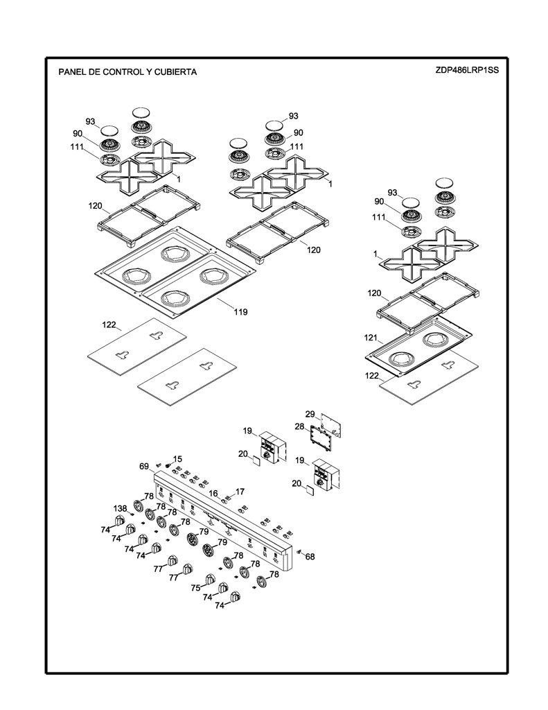 Lateral Estufa Inoxidable WS01L03548