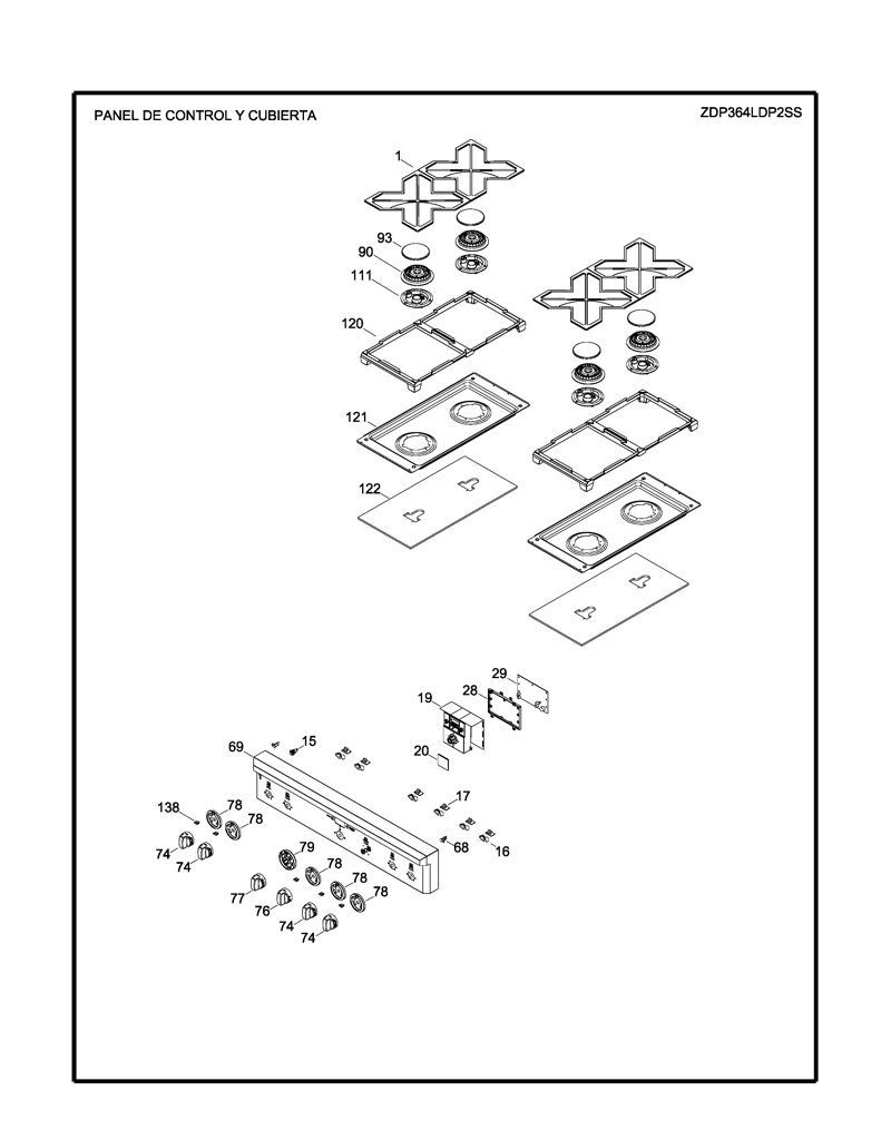 Panel de Control y Rie WS01L05021