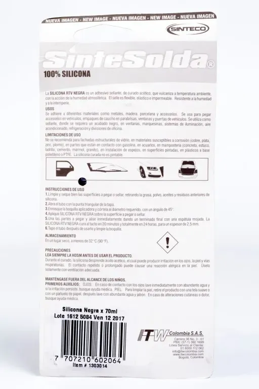 Silicona RTV negra 50 ml para lavadora CKD90995
