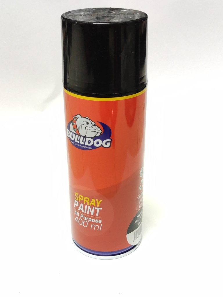 Spray Bulldog Negro Brillante 400ml para Lavadoras CKD91016