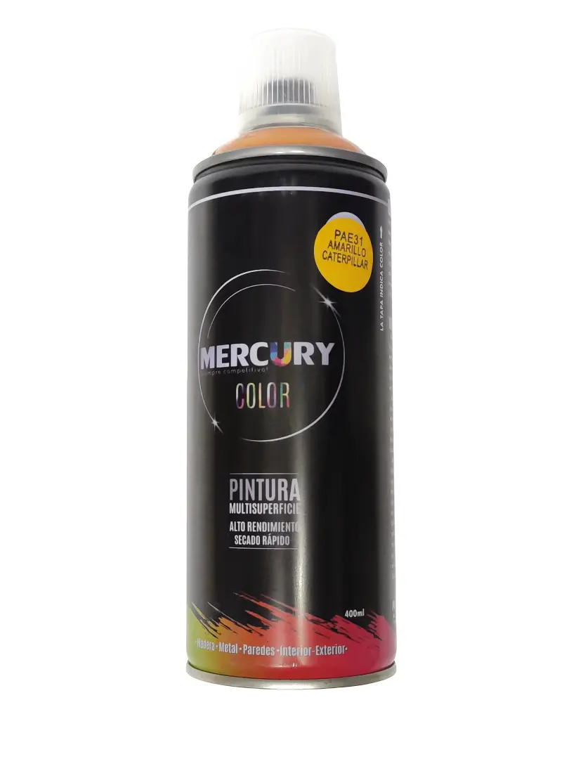 Pintura en spray Amarillo Caterpillar para lavadora CKD91023
