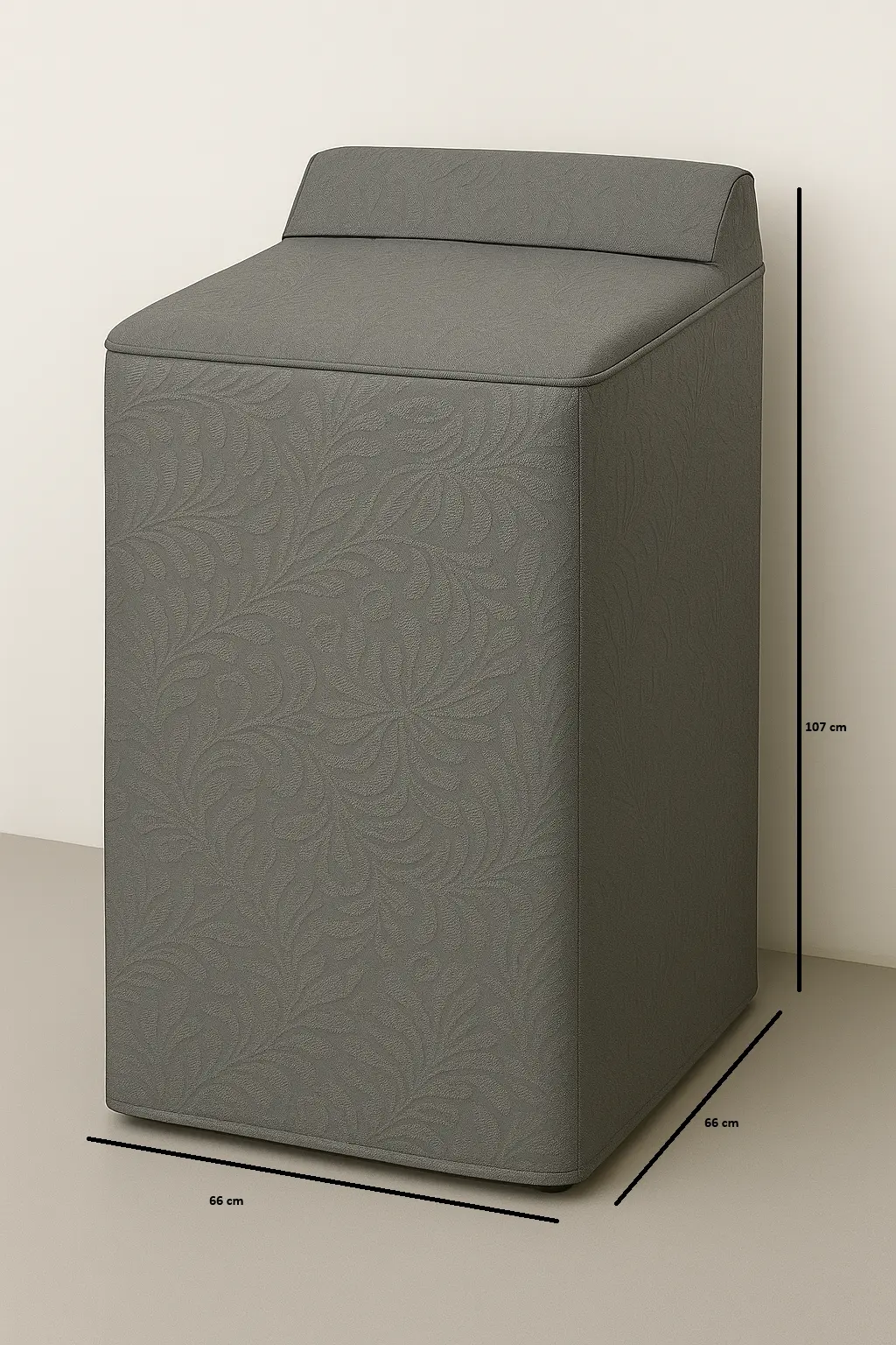 Tapa Gris para Lavadora Whirlpool 107x66x66 cm Carga Superior CKD90509