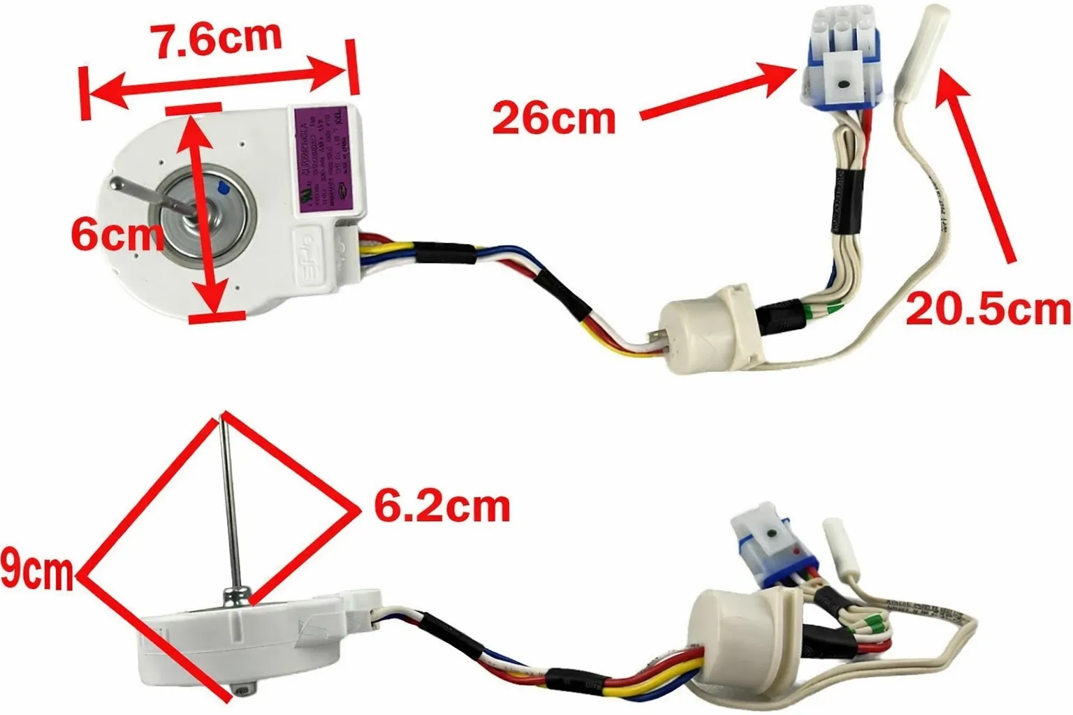 Motor de Ventilador de Porcelana Mabe con Sensor CKD90733
