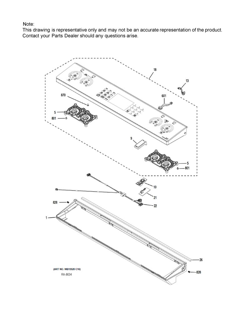 Soporte de chasis izquierdo para estufa GE 191D9070P003 CKD20406 CKD2040