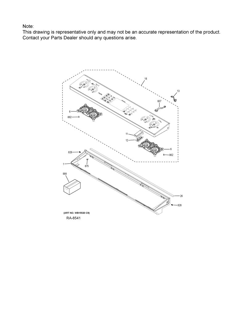 Relleno de espacio de puerta para estufa GE 301D1578P002 CKD20955 CKD2095