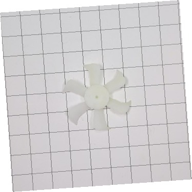 Aspa de ventilador de evaporador para refrigerador con congelador superior OEM Whirlpool WP2163777, blanco CKD92125