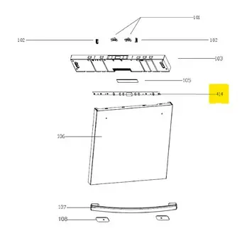 Tarjeta control lavaplatos WG04F11288