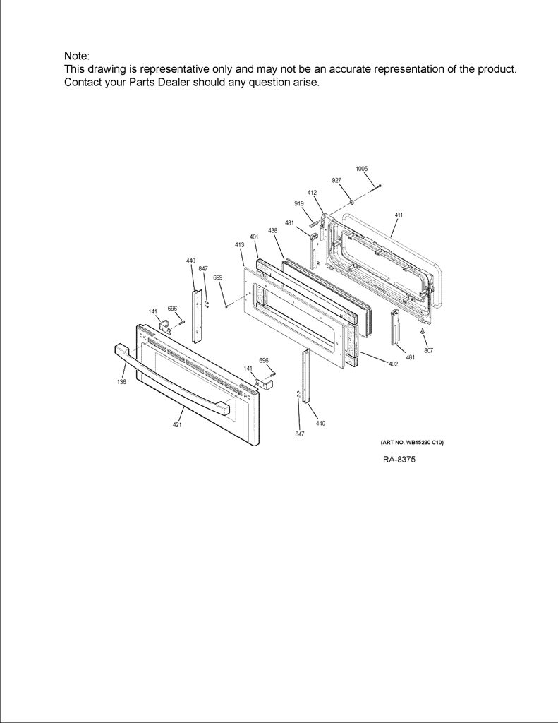 Arnés de Maintop para Cocina GE 191D8987G003 CKD21378 CKD2137
