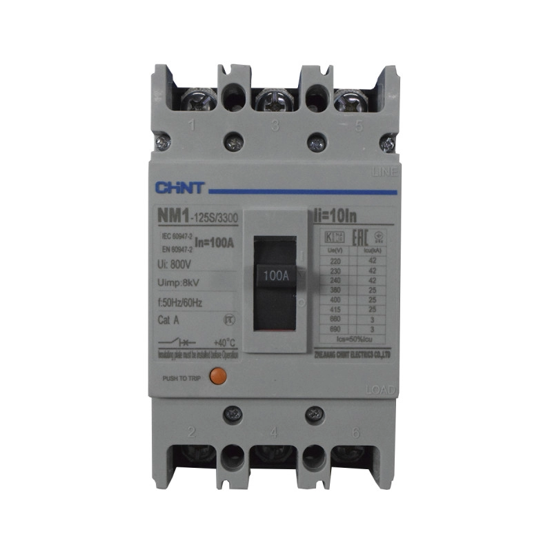 Breaker Industrial 3X100A 25KA/415V CHINT