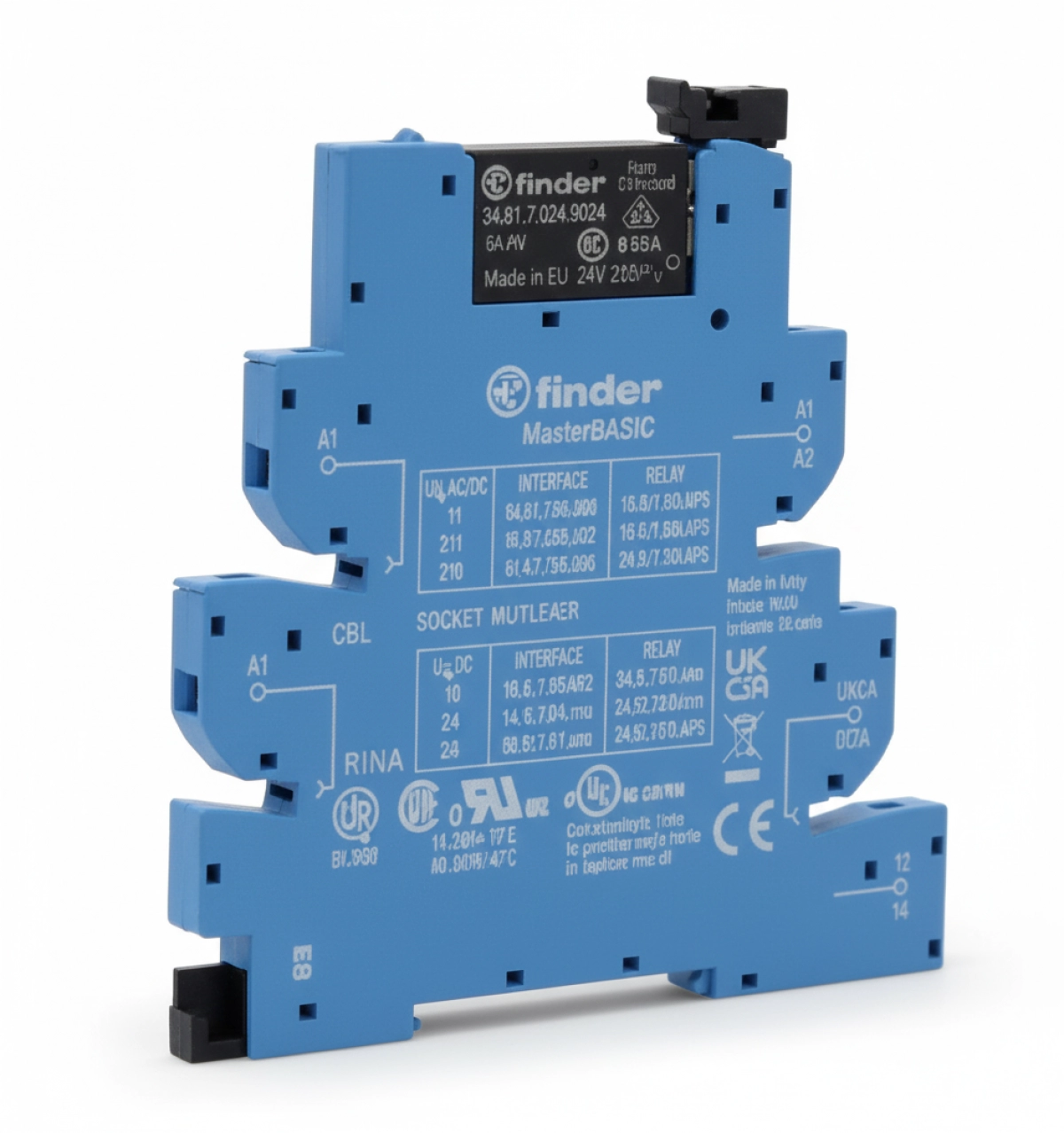 Interfaz Modular a Relé 4 Pines 6A Finder