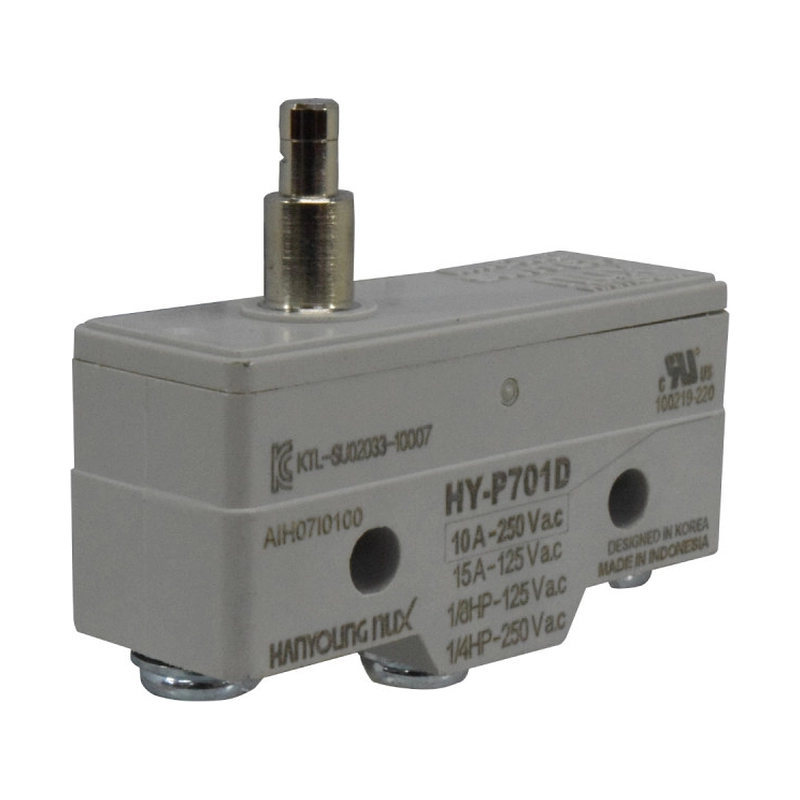Micro switch de pivote mediano 15A/125V UL HANYOUNG