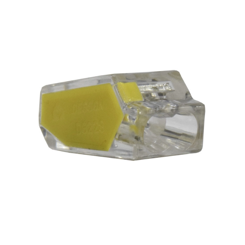 Conector de Empalme Rápido - 2 Polos - 22 a 14 AWG Amarillo EBCHQ