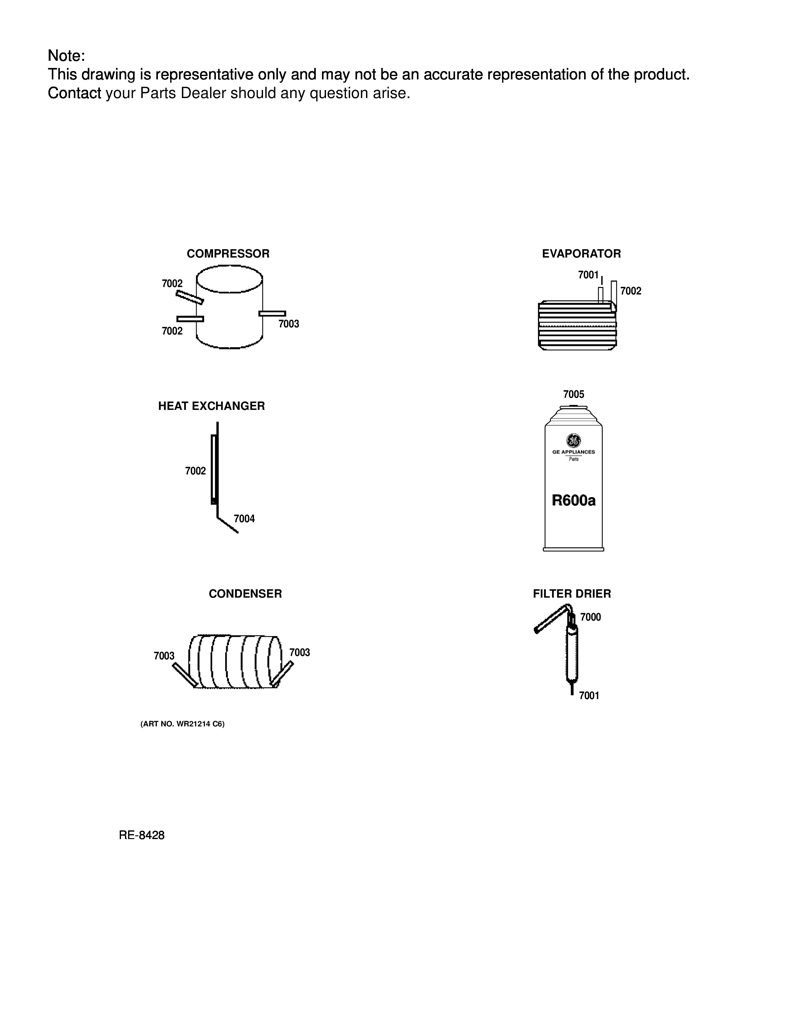 Empaque de Puerta para Refrigerador GE DR166P02.02(B) CKD21794 CKD2179