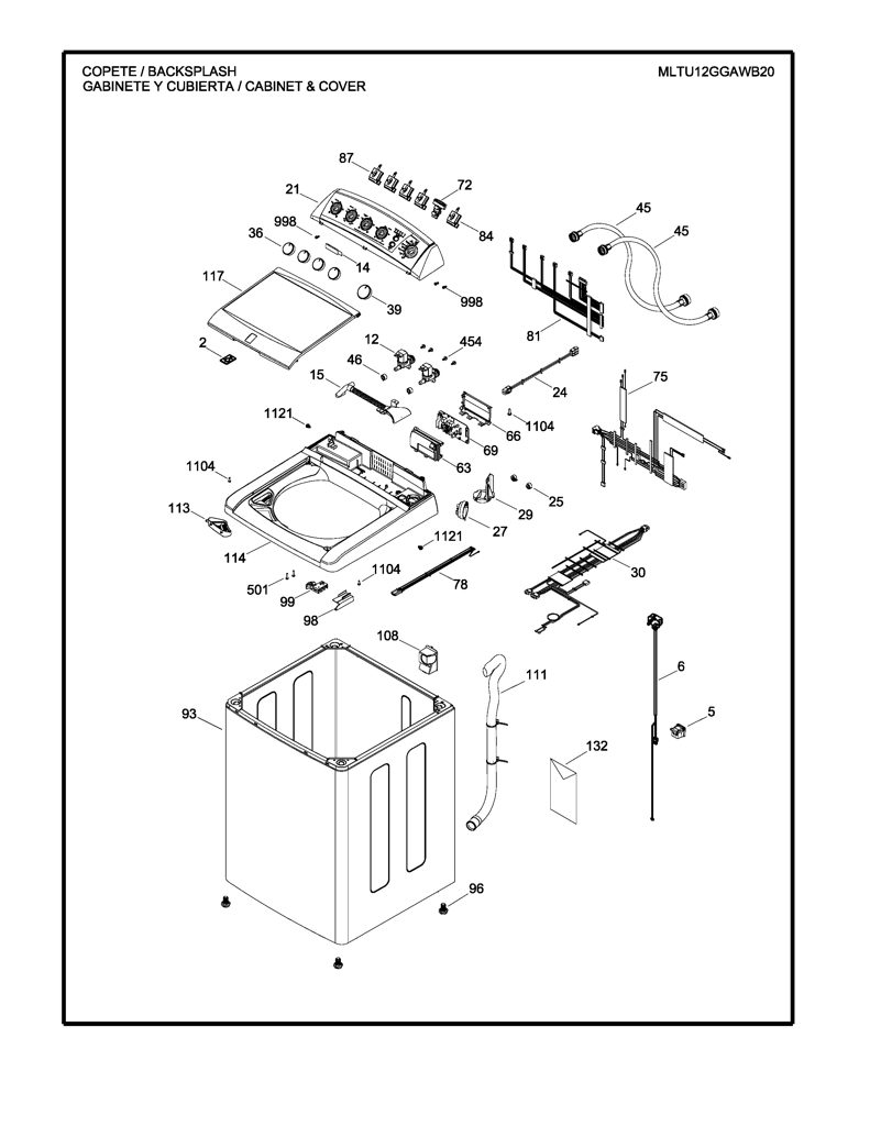 Abrazadera para manguera para lavadora Mabe 277B1146P001 CKD22343 CKD2234