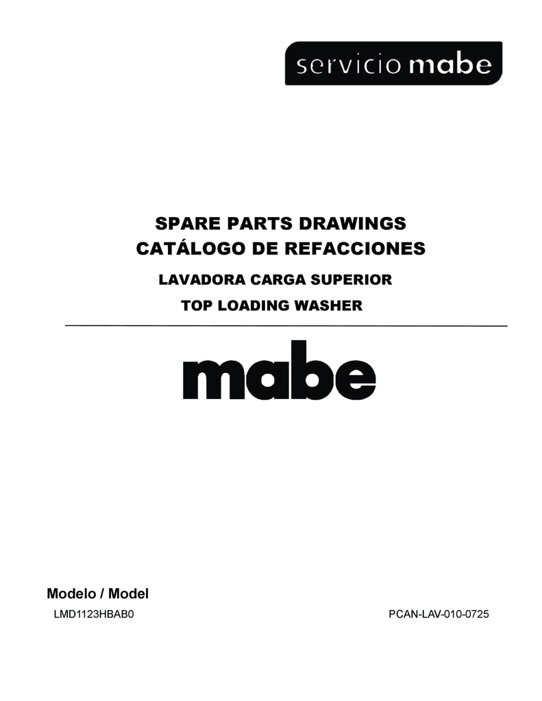 Transmisión para Lavadora Mabe - Pieza original 00330067500C CKD22413 CKD2241