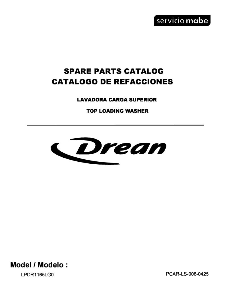 Perno de orientación Mabe Lavadora 30207192 CKD22977 CKD2297