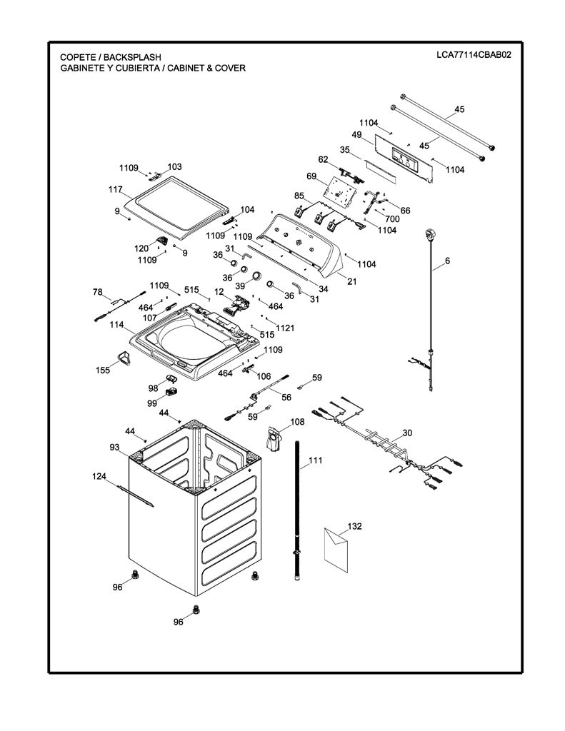 Biscel de Bloqueo de Puerta para Lavadora Mabe 277B2259P001 CKD23058 CKD2305