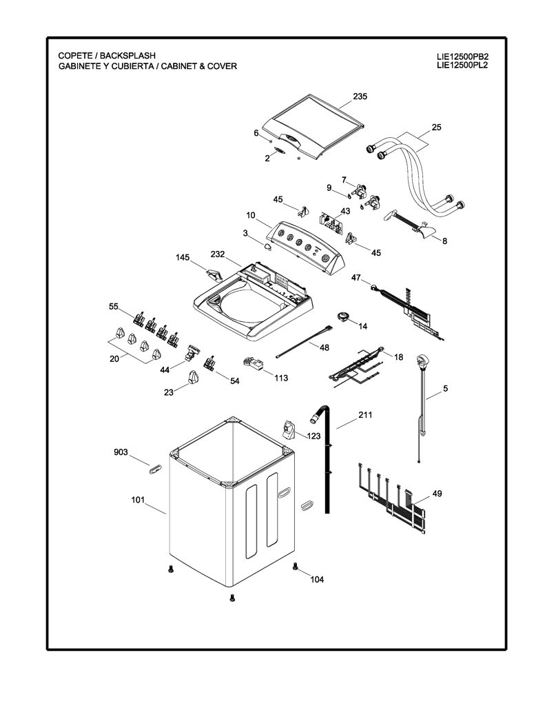 Capacitor para Lavadora Mabe - 228C1147P001 CKD23336 CKD2333