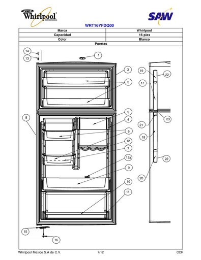 Rack para huevos 2266690 CKD1575893
