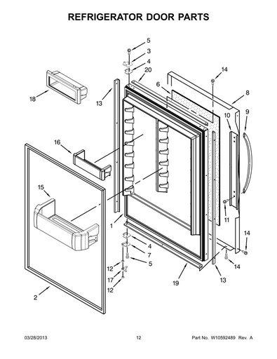 Espaciador lateral de borde de puerta 2300026 CKD1575910