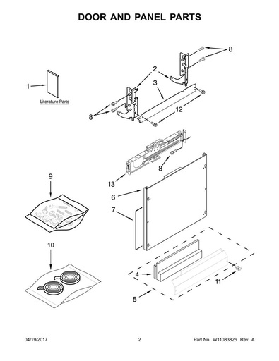 Herraje para panel personalizado W10195008 CKD1580640