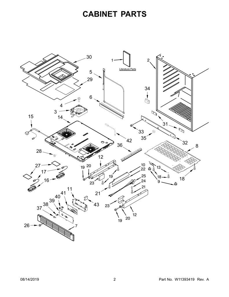 Soporte de placa inferior W10204640 CKD1580757