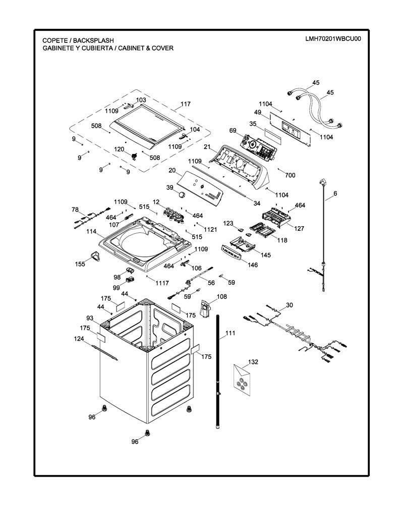 Capacitor para Lavadora Mabe 253C1255P004 CKD24145 CKD2414