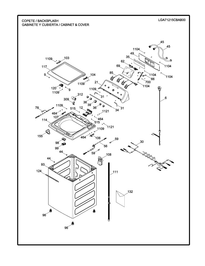 Perilla de control para lavadora GE - Reemplazo genuino 253C1252G002 CKD24166 CKD2416