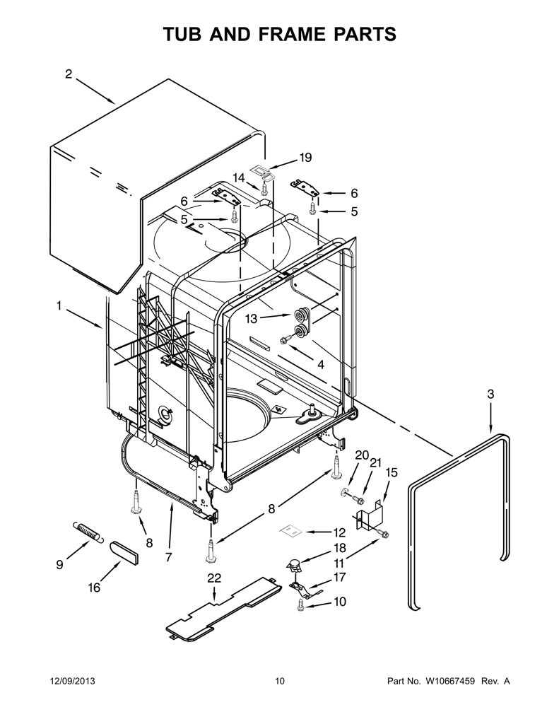 Soporte inferior W10271695 CKD1581433