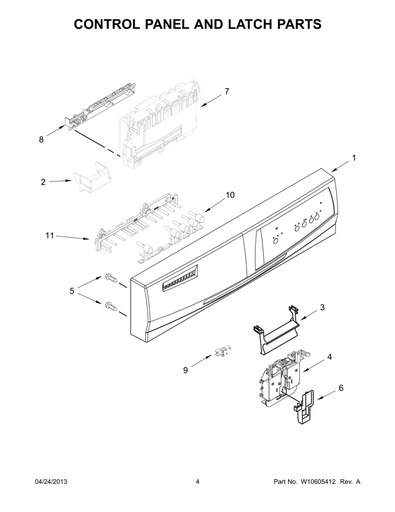 Panel de botones W10274840 CKD1581492