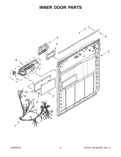 Puerta interior W10274908 CKD1581493