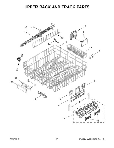 Cesta superior W10312791 CKD1581982