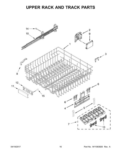 Cesta superior W10312792 CKD1581983