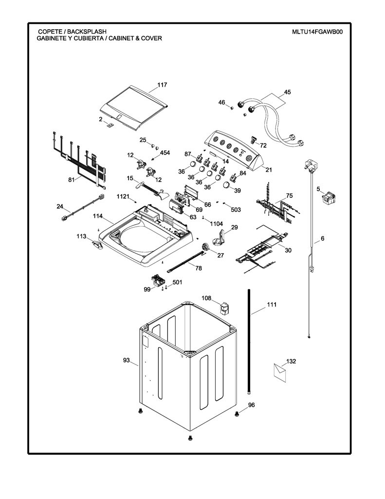 Placa Electrónica para Lavadora Mabe T04G10R09 CKD24579 CKD2457