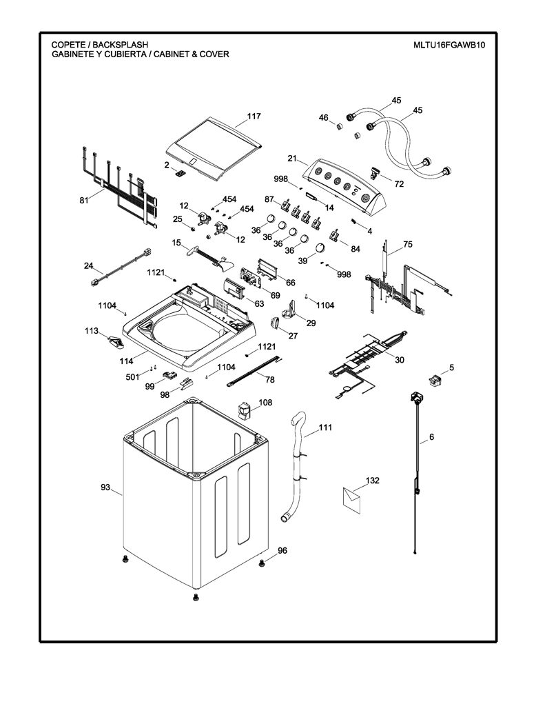 Capacitor para Lavadora Mabe 16 Mf - Pieza Genuina 228C1259P007 CKD24795 CKD2479