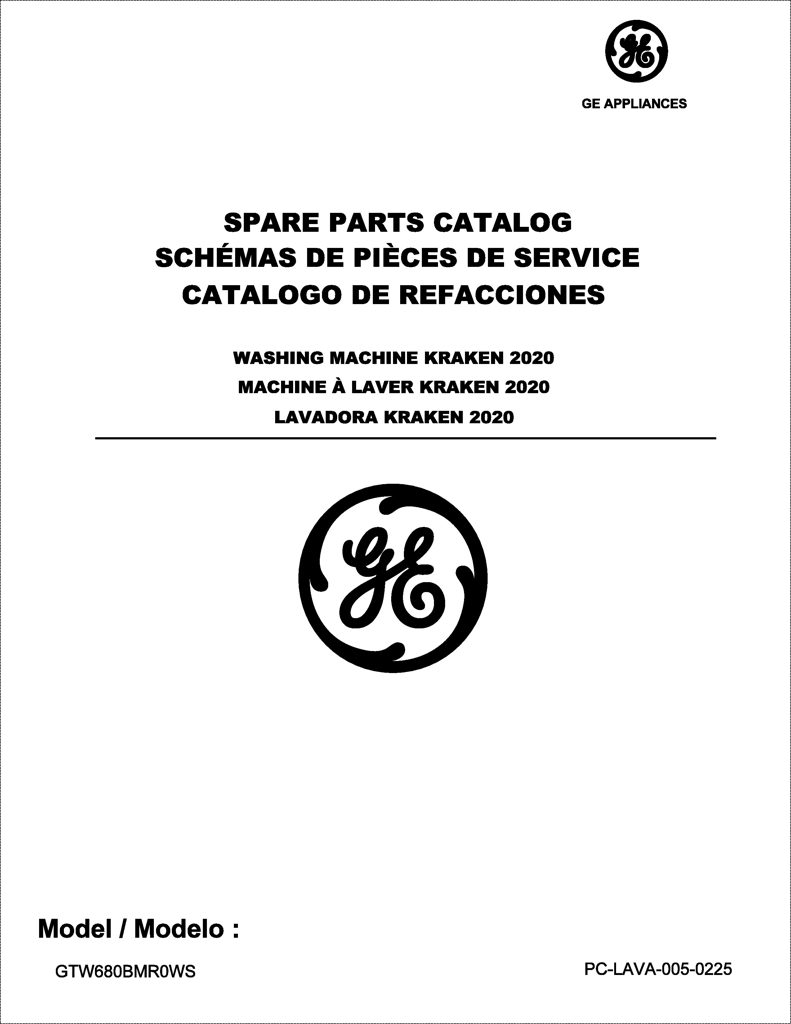 Sublavadora para lavadora GE 233D3158G005 CKD25188 CKD2518