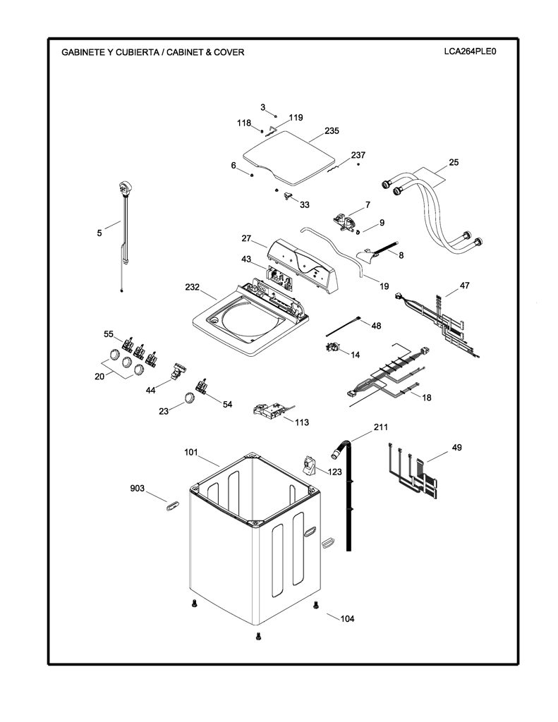 Embrague fijo mecanizado para Lavadora Mabe 228C2315P001C CKD25433 CKD2543