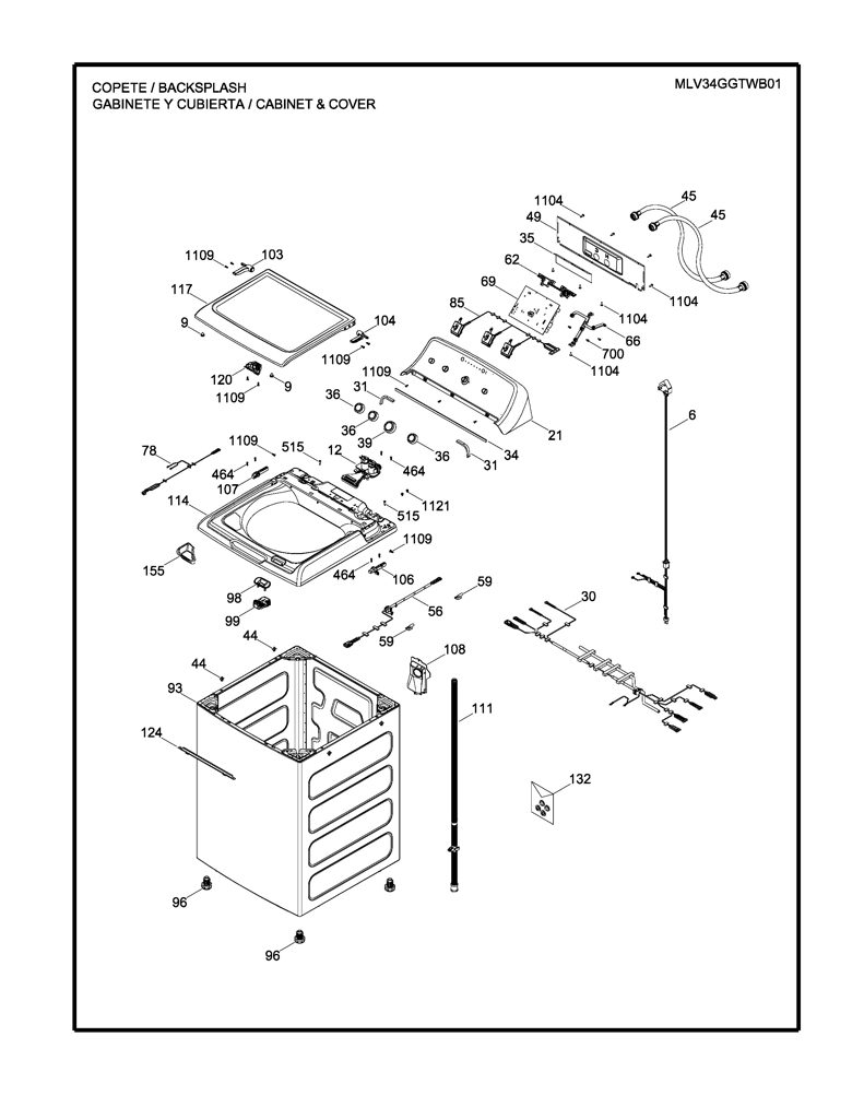 Placa y software para lavadora Mabe - Reemplazo EMX1740P007R002 CKD25435 CKD2543
