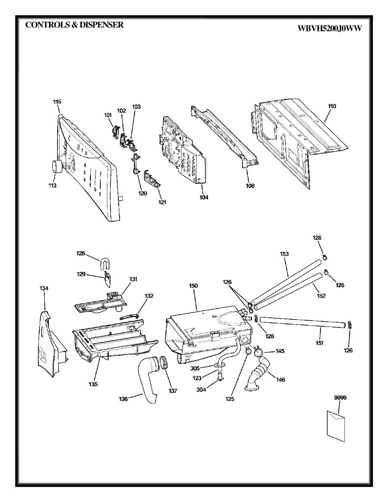 Manguera de agua caliente para lavadora Mabe WH41X10125 CKD26035 CKD2603