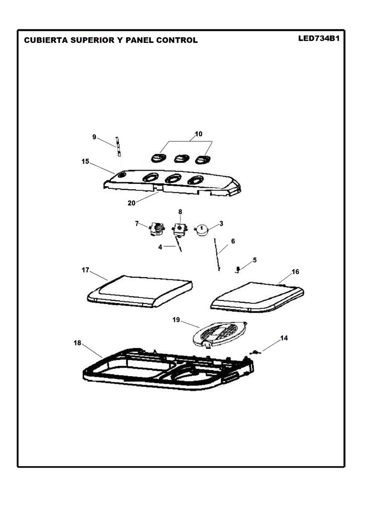 Conjunto de Tina para Lavadora Mabe WG04L04501 12138000004456 CKD26170 CKD2617