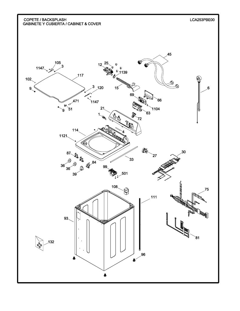 Placa TNT para Lavadora Mabe - Parte Genuina T02G10R09 CKD26324 CKD2632