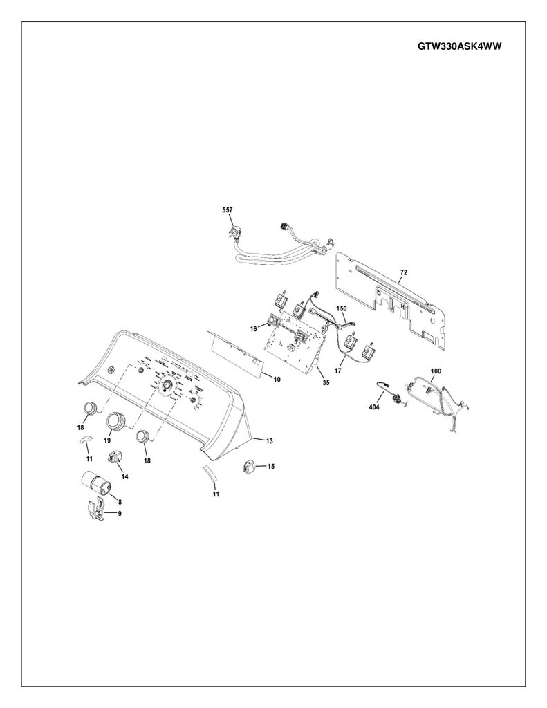 Arnés de Bloqueo de Tapa para Lavadora Mabe - WH19X24141 CKD26796 CKD2679