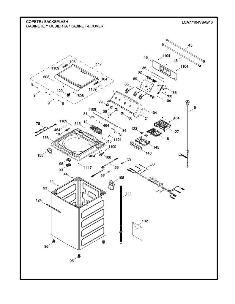 Placa de control para lavadora Mabe - Pieza original EMX1741P011 CKD27241 CKD2724
