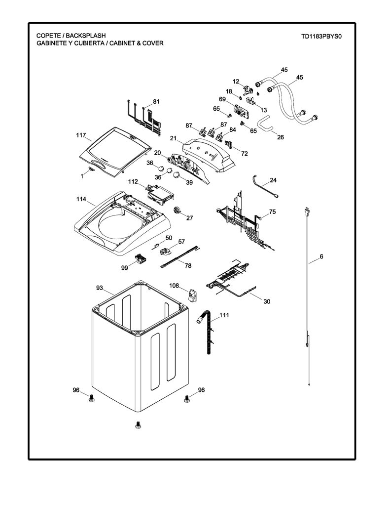 Ensamblaje Dispensador para Lavadora GE - Pieza Genuina 189D3741G008 CKD27593 CKD2759