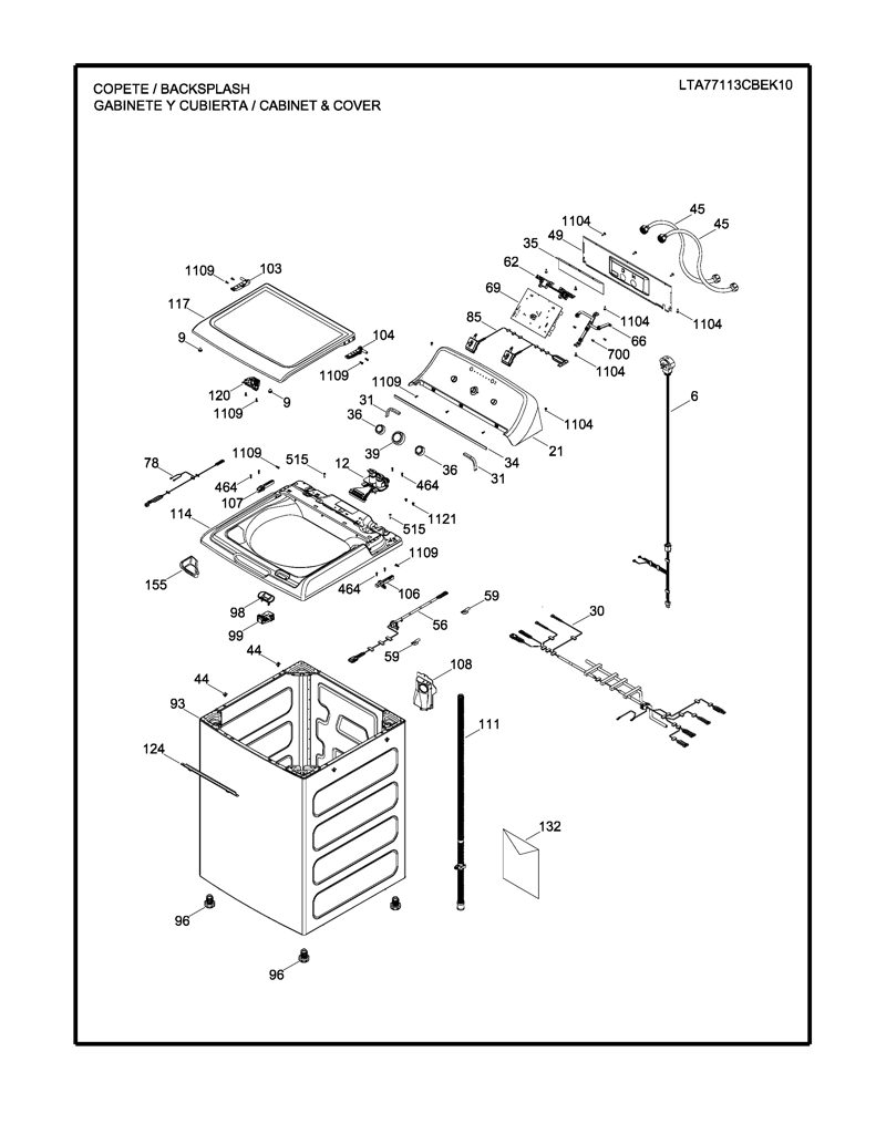 Placa y Software para Lavadora Mabe EMX1740P015R002 CKD27614 CKD2761