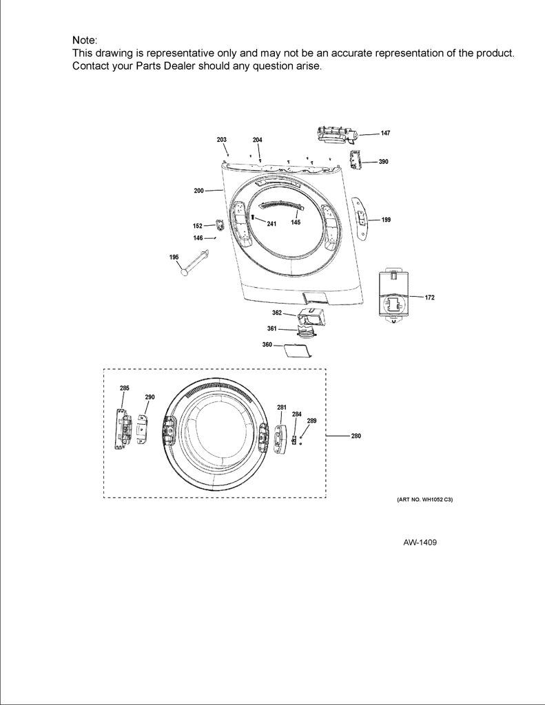 Luz Guía Lavadora GE 0020207296 CKD27711 CKD2771