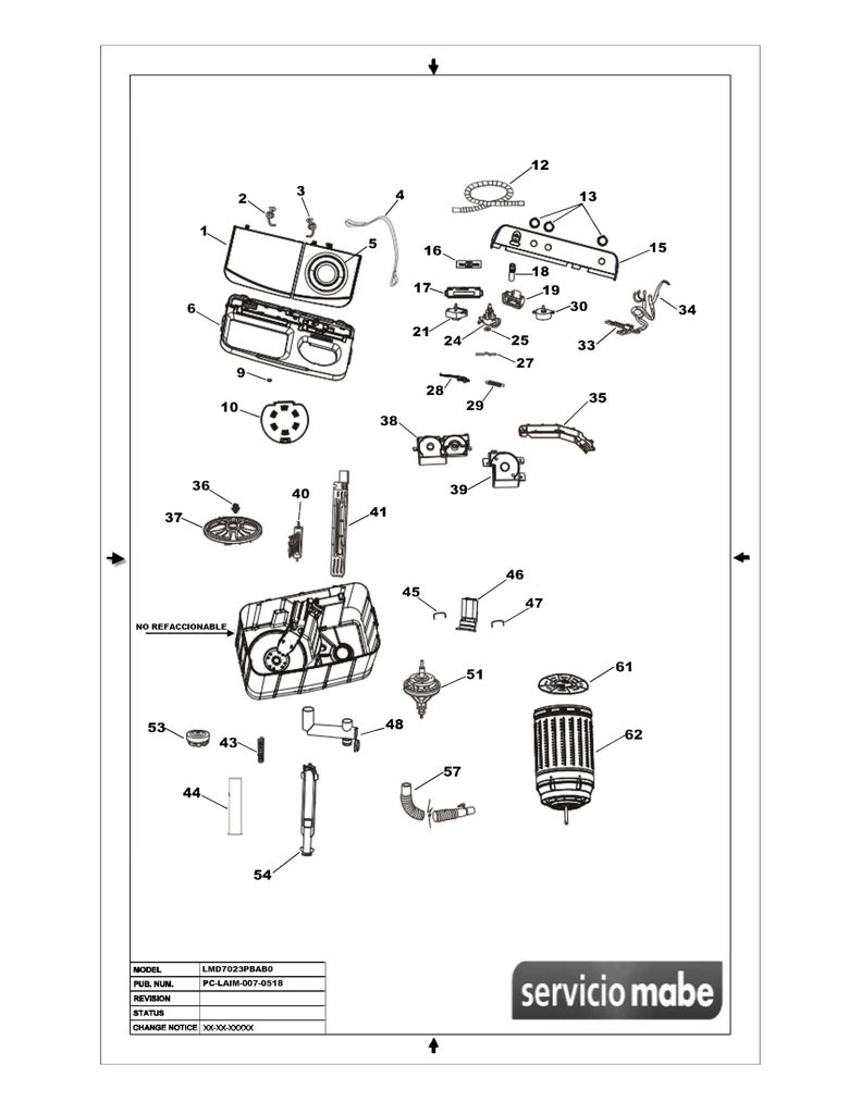 Clip para lavadora Mabe 30101147 CKD27794 CKD2779